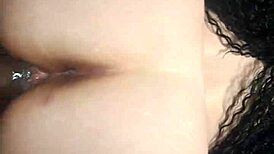 chubby slut begs big black daddy to fuck her wet shaved pussy brains out pov creampie