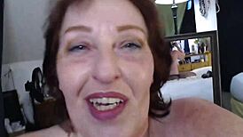 Dawnskye1962 Cums Hard in Black Pantyhose Wet Orgasm Bare Big Natural Titties Blue Eyes Retro Dirty Talk