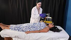 Big Tits Latina Nurse Revives Patient in Hospital