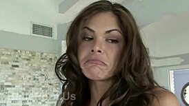 Hey, caught this big tits babe slurping my cock so good!