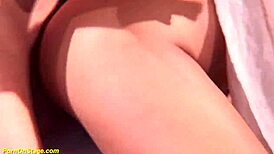 whoa this skinny babe gets her throat wrecked on a public stage 😱