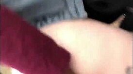 masked fuck toy bent over getting pounded outdoors 😈 public doggystyle creampie