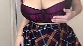 a busty neighbor with natural tits knocks on your door. what wild things will you do to her body?