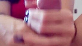 debora prado jerks my huge cock during break for fun homemade pov video