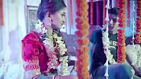 damn this young indian couple's suhaag raat sex is so dirty...