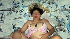 Blonde Latina Nympho Takes Hard Cock Pounding