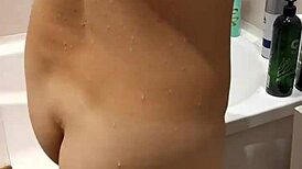 wanna watch my step sister shower? she loves it voyeur style her wet big tits are insane