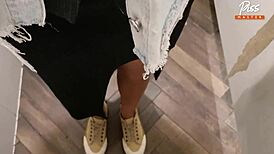 Pissing Compilation Golden Rain Femdom with Horny European Wives in Toilets