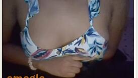 busty teen reveals her huge boobs on webcam show