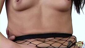 Jayna oso's tight asian ass rides monster cock cowgirl moaning to creampie