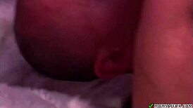 hey mom, our two stepsons are pounding your big tits in this threesome