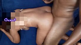 step sister's juicy pussy drips on big dick doggystyle pounding