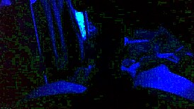 in the blue room she sucks ebony cock deep and hard