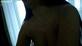 busty brunette teen hints at wet oral delights