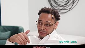 DONNY SINS POUNDS LINDSAY LEE'S OILED TITS AND ASS IN NURU MASSAGE FANTASY!