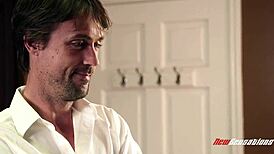 when big ass aj applegate slips up at work her boss makes her squirt all over the office floor