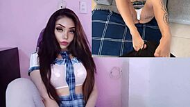 My boyfriend fucks me hard and cums on my face