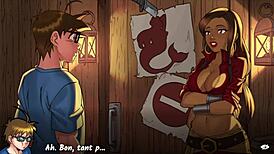 ever wonder how french slut's big ass takes cumshots in harem heroes part 1?