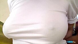 Hey mature lady, strip those clothes and play with your breasts