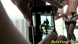 eurobabe in stockings begs for hard anal assfucking missionary style