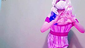 maddy diamond promo trans stuffs fat ass with sweets and dildo