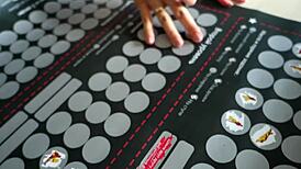 Babe drops to knees for hard face fuck action