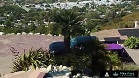 i get my tits oiled in nuru massage then fucked outdoors by lacey jayne.