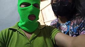 my alpha lover flashes his huge cock, ride it like a whore in heat