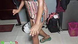 Next door chubby Asian teen caught fucking neighbor's husband big black cock doggystyle wet pussy