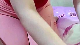 POV Wife's Close-Up Groin Massage Turns into Sexy Handjob Enlargement