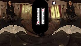 Ultra hot sorceress Katrina Jade rides cock in VR cosplay fuck