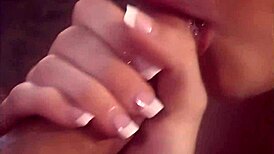 Corina Taylor grins wide taking massive facial cumshot after deepthroat blowjob!