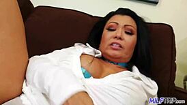 Asian Cougar Milf Rips Clothes for Huge BBC Anal Pounding and Cumshot