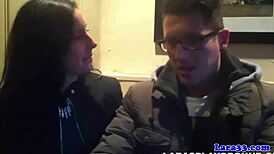 a british mature gets fingered upskirt in sexy lingerie stockings close-up