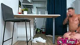 leia saez redhead curvy seduces supermarket guy in homemade outdoor rough supermarket flash ride