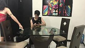 Stepsister's Secret Longing for Stepbrother Grows into Intense Family Curiosity