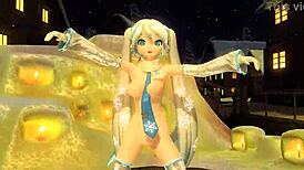 hatsune miku snowman nude mod big tits big ass