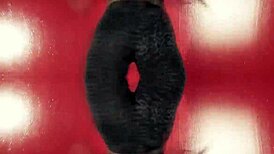 Black ebony strips teases shakes massive ass in best twerk booty dance rip clothes