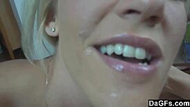 hey this bitch in lingerie is begging to swallow my cock whole