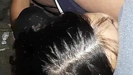 Secret Barn Pussy Fuck with Brunette Neighbor