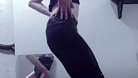 i crave cass's sexy teen dance ripping clothes in hot striptease