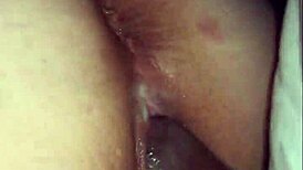 fat milf's wet shaved pussy smashed doggystyle by bbc in garage creampie