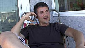 her heart races as the checkered dress lifts, small tits bounce while her shaved pussy takes every inch