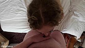 blowjob facial from venom evil's sloppy deepthroat on huge cock