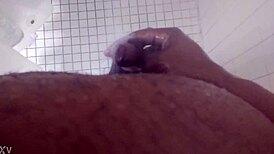 shower head makes me cum so hard in kinky lactating lesbian play?