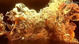 bbc stretches latina lenis diamond's ass balls deep anal creampie gape