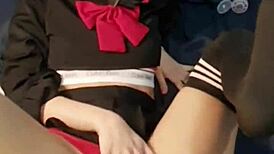 deixo meu vizinho brincar com meu cuzinho de catgirl lingerie anal