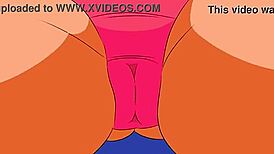 dbz android 18's big ass pussy gets blown and fucked hard by studs