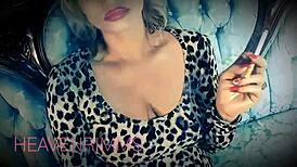 Smoking Hot Heavenrimms Strips in Heels Ripping Clothes Off Big Natural Tits