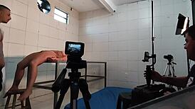 Hey nurse films her big tits in abandoned hospital ward